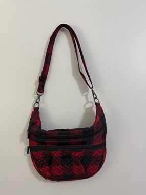 Red Plaid Quilted Shoulder Bag from Lug